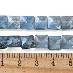 Стеклянные бусины с гальваническим покрытием &nbsp;EGLA-L045-B-FR02