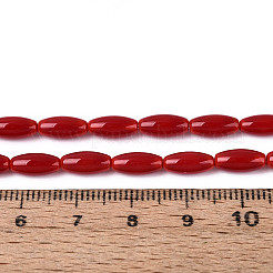Opache perle di vetro fili&nbsp;X-GLAA-T028-15P-02