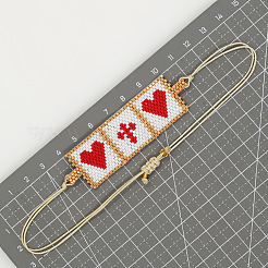 Braccialetti religiosi con perline di vetro&nbsp;XZ2027-1
