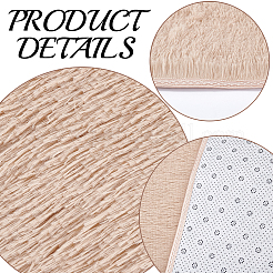 Tapis en fibres de polyester&nbsp;DIY-WH20007-837D