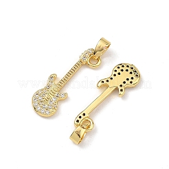 Pendentifs en laiton zircon cubique transparent&nbsp;CU-L277-01G