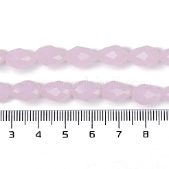Chapelets de perles en verre d'imitation jade électrolytique&nbsp;EGLA-N013-J4mm-D01
