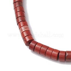 Бусы из натуральной красной яшмы и жемчуга&nbsp;BJEW-JB10681-06