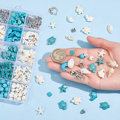 Kits de diy para hacer joyas con temática oceánica&nbsp;DIY-HY0002-76