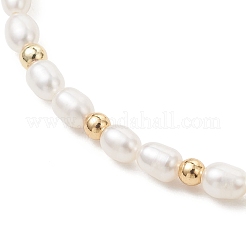 Натуральные искусственные пресноводные и латунные браслеты-слайдеры&nbsp;BJEW-JB13324-02