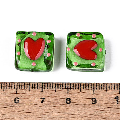 Ручной спрей окрашены бусины бисера&nbsp;LAMP-N035-02F