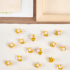30 шт. смоляные кнопки для рисования пчел&nbsp;AJEW-SC00061
