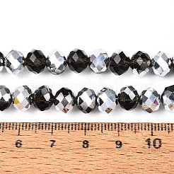 Стеклянные бусины с гальваническим покрытием &nbsp;GR8MMY-01S