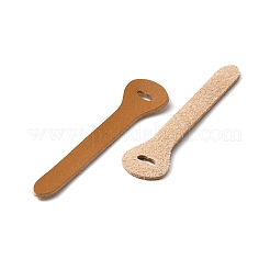 Kopf des Reißverschlussziehers aus Rindsleder&nbsp;PURS-WH0005-44C