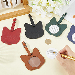 5 шт. багажных бирок из искусственной кожи 5 цветов&nbsp;AJEW-CL0002-59B