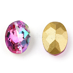 Bricolage dos pointu k9 cabochons de strass en verre&nbsp;RGLA-T054-6x8mm-209LS