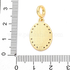 Латунные прозрачные кубические цирконии европейские подвески&nbsp;KK-D325-28G-10