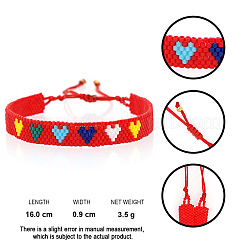 Женские плетеные браслеты из бисера и бусин из богемского стекла&nbsp;NO2145