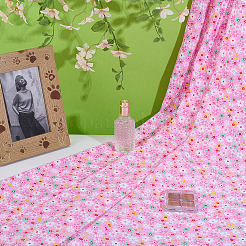 Хлопчатобумажная ткань с цветочным узором&nbsp;DIY-WH0591-275D