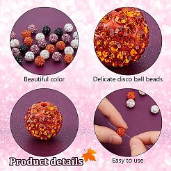 120 шт. 4 цвета проложить бусины для дискотечного шара&nbsp;RB-PH0001-58