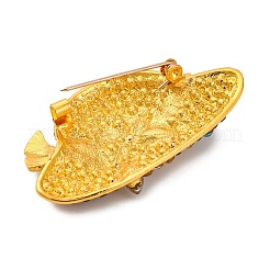 Шляпа сплав цветная брошь со стразами&nbsp;JEWB-Q045-04G-02