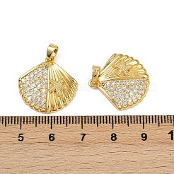 Латунные микро проложить кубического циркония подвески&nbsp;X-KK-C093-07G