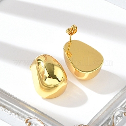 Orecchini a bottone a goccia in acciaio inossidabile 304 per donna&nbsp;EJEW-A125-64G