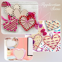 DIY Herz-Holz-Strickwebstuhl-Kits&nbsp;DIY-CY0003-10B
