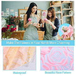 40 Stück 2 Farben wasserdichtes Blumen-Geschenkpapier&nbsp;AJEW-TA0003-27