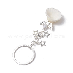3 шт. 3 стиля брелоков из натуральной ракушки&nbsp;KEYC-JKC00973