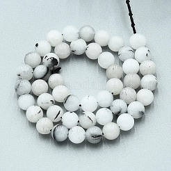 Природного кварца нитей бисера&nbsp;G-N355-8mm-01