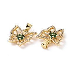 Латунные микро проложить кубического циркония подвески&nbsp;ZIRC-I063-44G-01