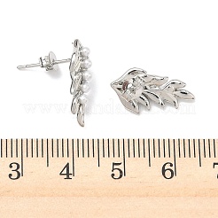 Серьги-гвоздики из листовой латуни&nbsp;EJEW-P341-01G