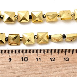 Стеклянные бусины с гальваническим покрытием &nbsp;EGLA-F166-07G