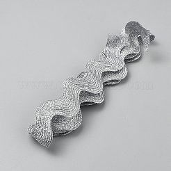 Ruban de bordure à franges ondulées en polyester métallisé&nbsp;OCOR-WH20009-08