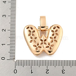 Pendentifs en laiton zircon cubique transparent&nbsp;KK-B099-01G-W