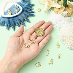 10 шт. 10 стиля латунные подвески с микропаве и кубическим цирконием&nbsp;KK-CJ0003-56