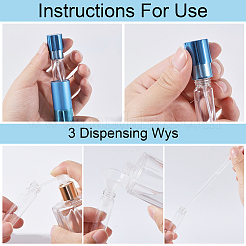 Пустые переносные стеклянные баллончики с распылителем&nbsp;AJEW-GL0002-30