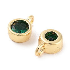 Латунные микро проложить кубического циркония подвески&nbsp;KK-C051-38G-03