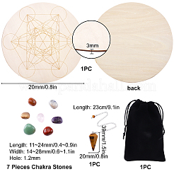 Decorazioni fai da te per la casa con chakra yoga&nbsp;DJEW-SC0001-02B