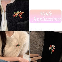 1 broche en alliage de fruits&nbsp;JEWB-YW0001-07