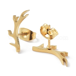 Серьги-гвоздики из нержавеющей стали 304&nbsp;EJEW-H136-05G