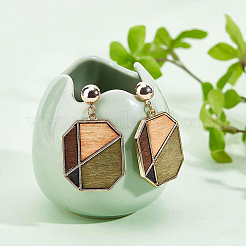 20 шт. латунная полукруглая фурнитура для сережек-гвоздиков&nbsp;KK-BC0008-81