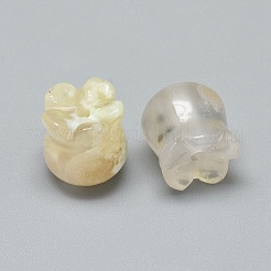 Perle di agata naturale fiore di ciliegio&nbsp;G-F637-03J