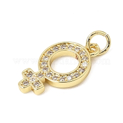 Pendentifs en laiton zircon cubique transparent&nbsp;CU-CBA3C32-05G