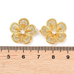 Латунные микропаве прозрачные подвески с фианитом&nbsp;KK-Z148-01G