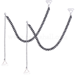 Rutschfeste BH-Träger aus Messing mit Strassen&nbsp;FIND-WH20006-108