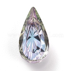 Подвески из тисненого стекла со стразами&nbsp;GLAA-J101-06A-001VL