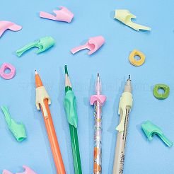 60 шт. 12 вида полиэтиленовых/силиконовых держателей для карандашей для детей&nbsp;AJEW-GF0003-36