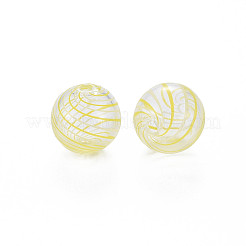 Perle di globo di vetro soffiato a mano trasparente&nbsp;LS-GLAA-T012-35A-01