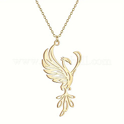 Женские ожерелья с подвеской Феникс из нержавеющей стали 201&nbsp;FS-WGE92FC-02
