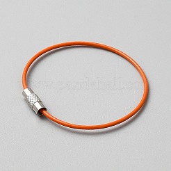 Углеродистая сталь с ПВХ-кордом&nbsp;AJEW-WH0314-897G