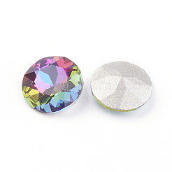 Spitze zurück & zurück plated Glas Strass Cabochons&nbsp;LS-RGLA-J012-10mm-001VO