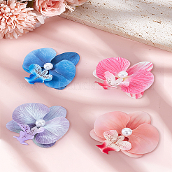 4 шт. 4-х цветные заколки для волос из ткани «крокодил»&nbsp;PHAR-LP0002-32