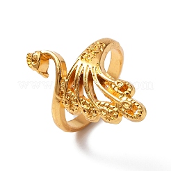 Открытая манжета с павлином из цинкового сплава&nbsp;RJEW-WH0003-04B